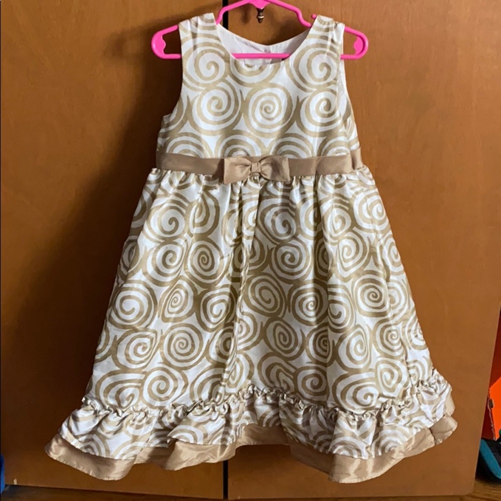 Gold Swirl dress
